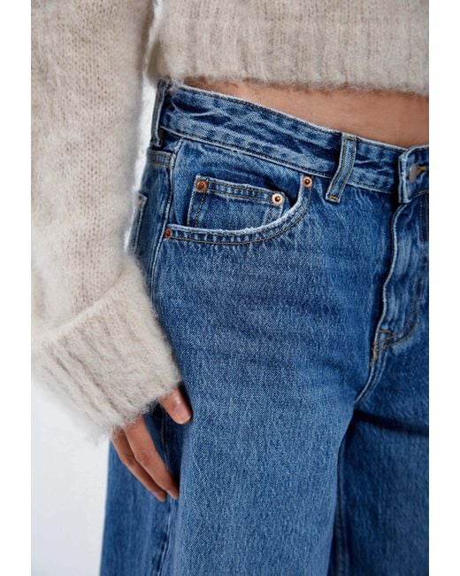 Dr. Denim Blue Dace Mid Wide Capri