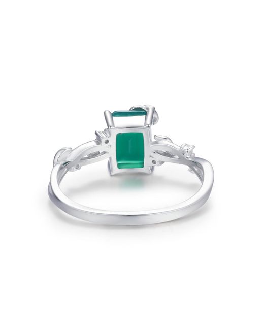Azura Jewelry New York Green Ring Of Earth Onyx Vermeil