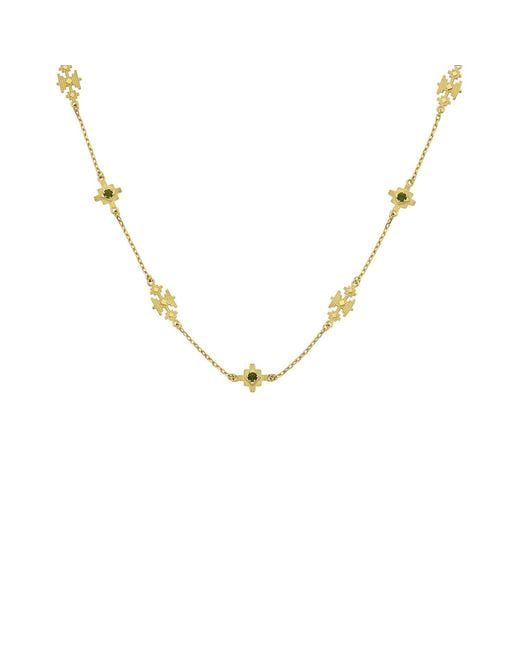Zoe & Morgan Metallic Ayllu Necklace Chrome Diopside