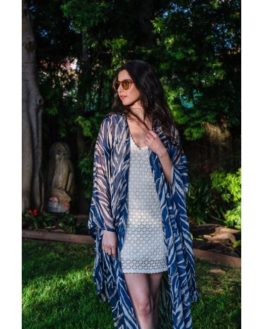 Jennafer Grace Blue Etosha Azul Kimono