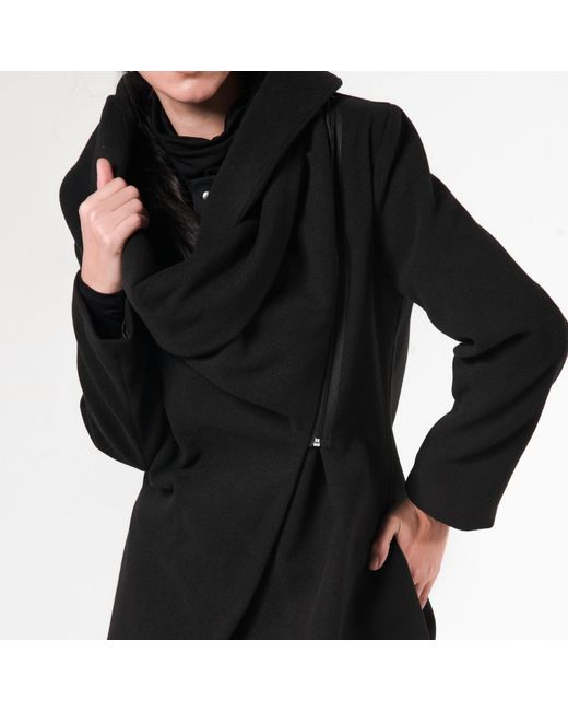 Metamorph Black Soft Winter Coat