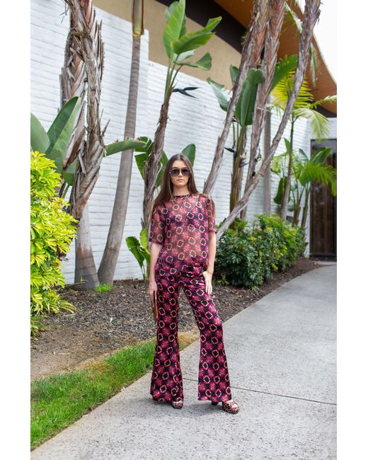 Jennafer Grace Red Mareesa Trousers