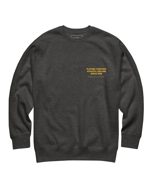 Anchor and Crew Gray Heather The Playmaker Basketball Club League Organic Cotton Sweatshirt