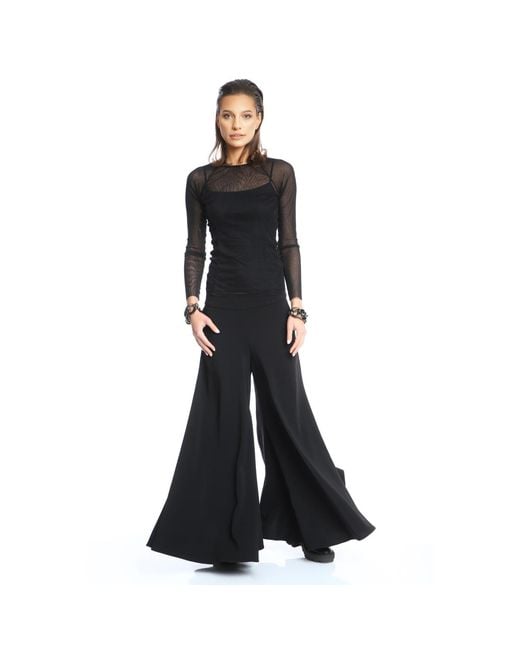 Silvia Serban Black Super Flared Pants