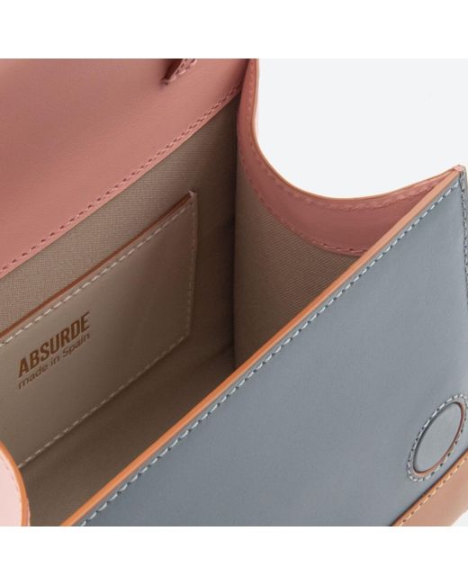 Absurde Pink One Way Small Leather Shoulder Bag