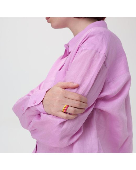 Pinnole Pink Happy As A Clam Ring Stack