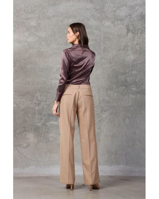 Madison / Savile Natural Neutrals The Edit Camel Wide Leg Pants