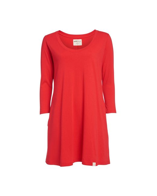 LOVETRUST Red Misa Tee Dress