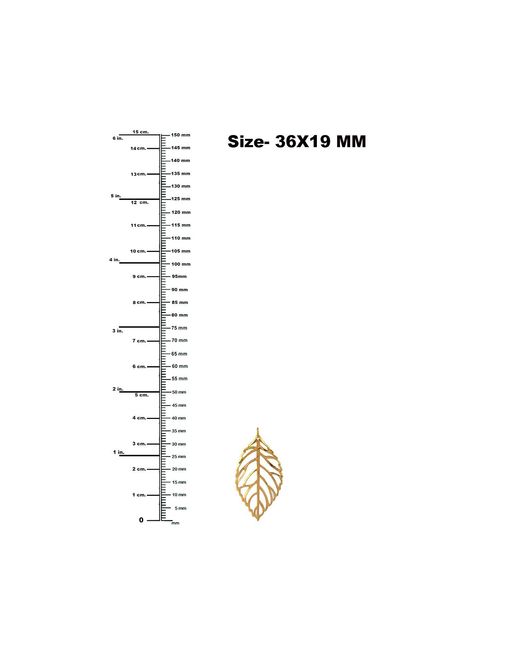Artisan Metallic 18K Openwork Leaf Pendant