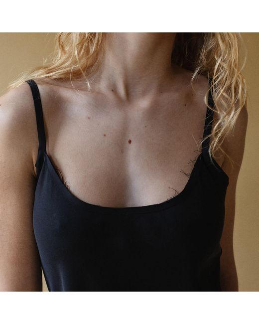 Una Berzina Black Maxi Second Skin Slip Dress