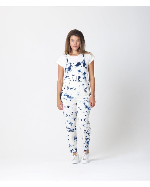 Known Supply Blue Organic Cotton Adjustable Overalls