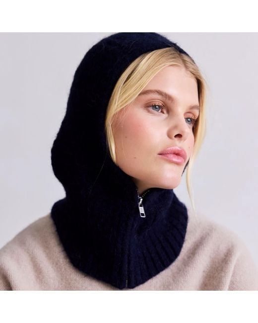 Arctic Fox & Co. Blue The Alpaca Zip Balaclava