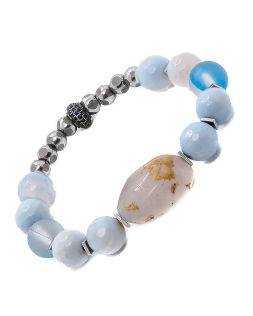 Ebru Jewelry Blue Ocean Inner Peace Bracelet Set