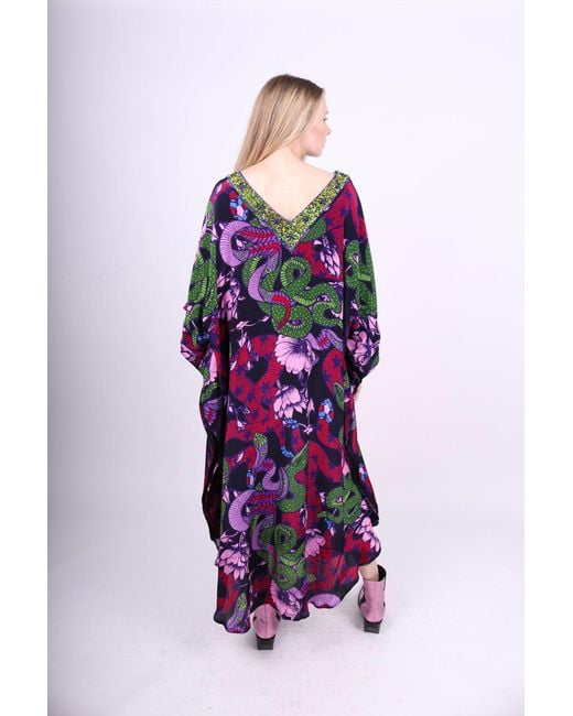 Any Old Iron Blue Beaded Neckline Pretty Snakes Dress