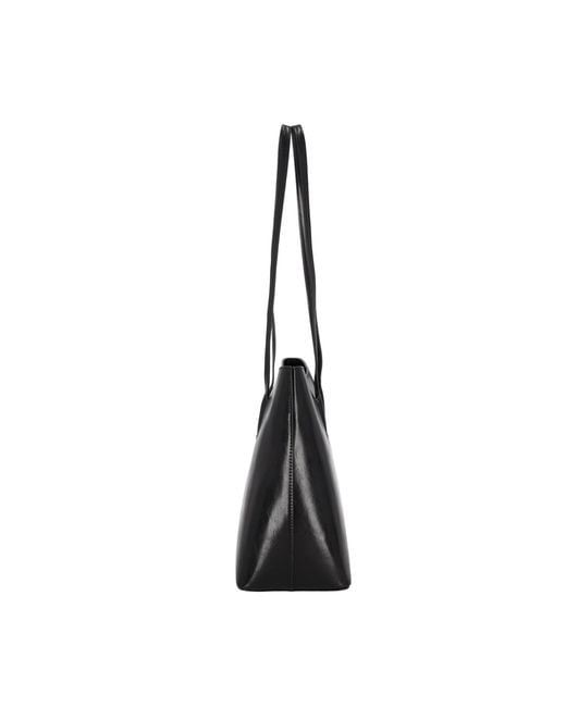 MARHEN.J Black Manhattan V-Cut Shoulder Bag