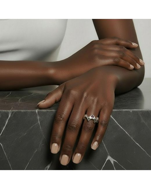 Tg-Jewellery by Tamara Gervasio Red Sea Slug Ring And Garnet