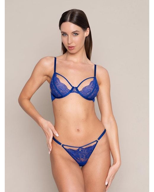 BonBon Lingerie Blue Pamela G-String Royal
