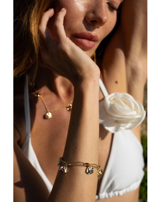 Classicharms Metallic Iris Gemstone Charm Bracelet