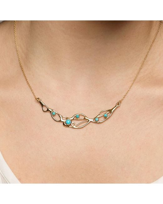 Isla Silver Metallic Handmade Vermeil American Necklace