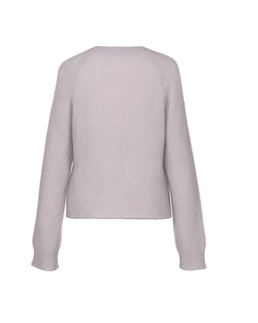 Anse Victorin Purple Elaine Silk Cashmere Pullover
