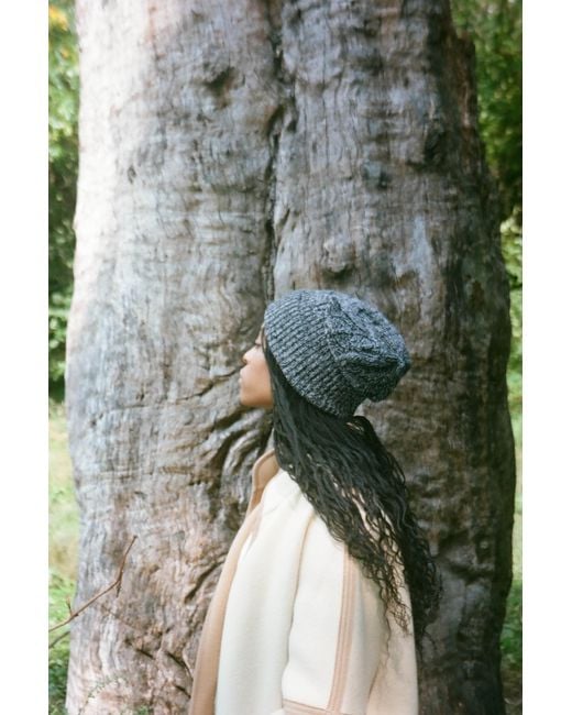 Gigi Knitwear Blue Cable Hat