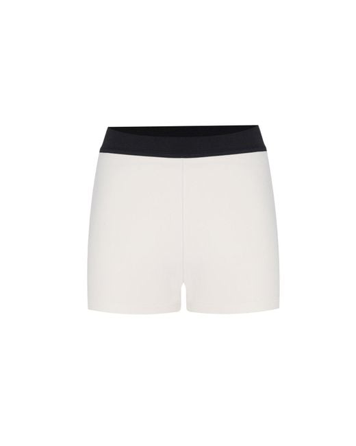 No'design White Iris Mini Shorts