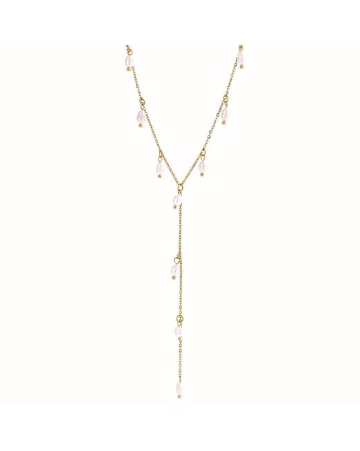 Mickey's Girl Metallic Perline Lariat Necklace