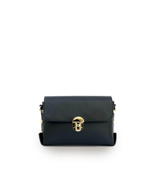 Apatchy London Blue The Bloxsome Leather Crossbody Bag