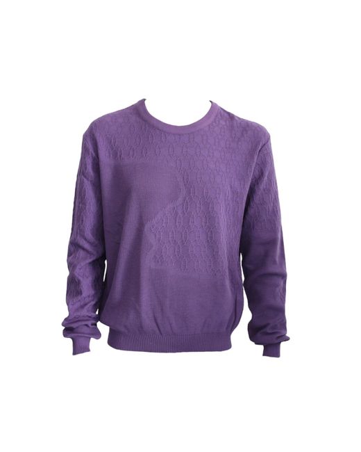 Maria Aristidou Purple Engraving Sweater for men