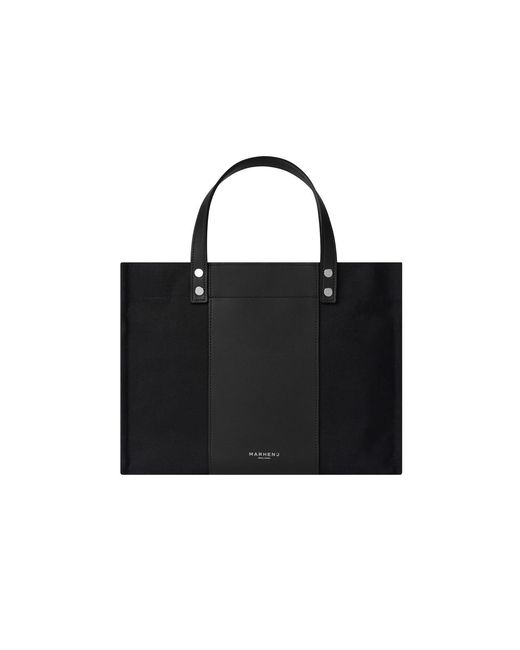 MARHEN.J Black Canvas Tote Bag