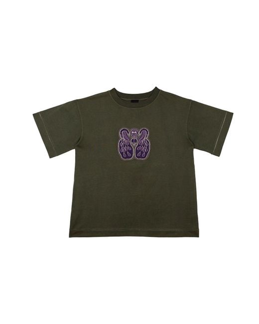 Lo Neel Green Bibi Cotton T-Shirt