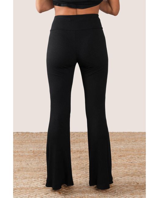 JJwinks Black Getaway Ribbed Lounge Pants
