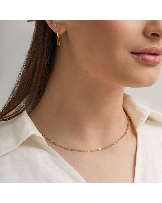 Esterah Metallic Fine Link Chain Necklace