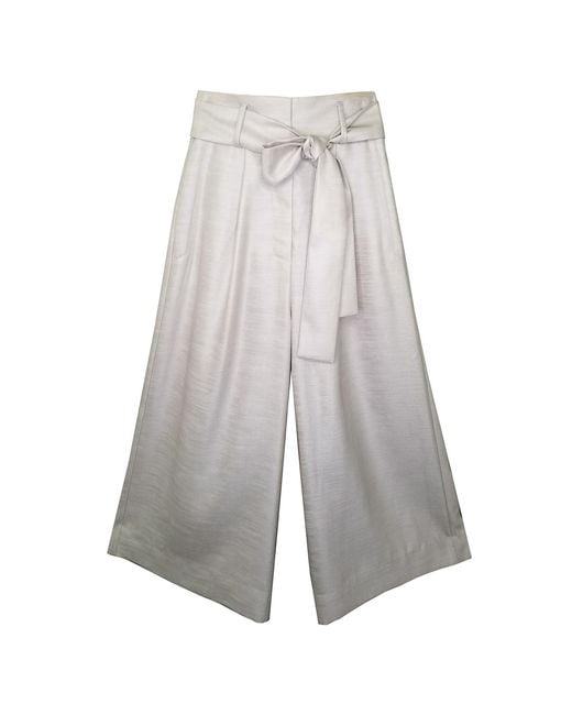 Emma Wallace Gray Nala Cropped Trouser