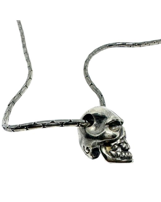 Tg-Jewellery by Tamara Gervasio Metallic Skull Necklace – Sterling Paloma Chain for men