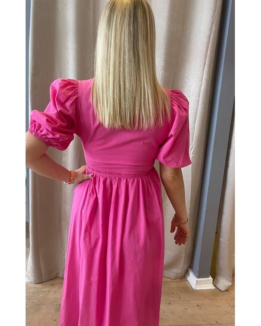 Lula-Ru Pink Belle Cotton Dress