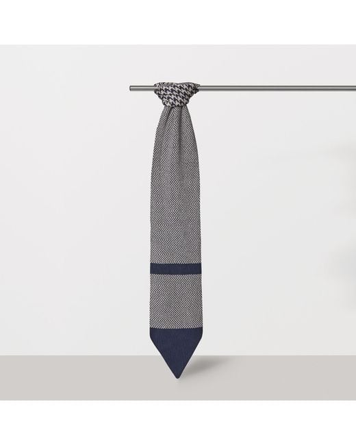 SEREN LONDON Gray Classic Scarf for men