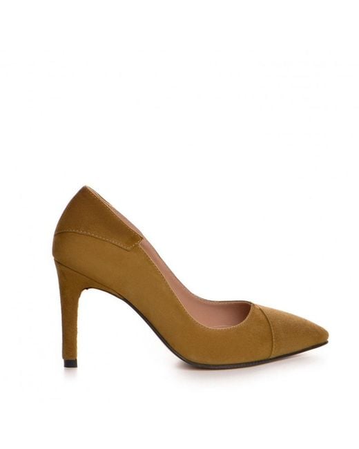 The 5Th Element Brown Selma Camel Suede Stiletto Pumps