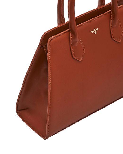 Fable England Brown Grace Structured Tote
