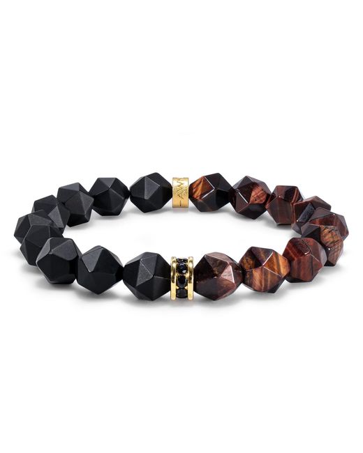 AWNL Brown Onyx & Tiger Eye Bracelet for men