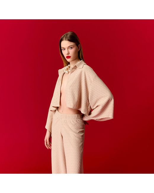 Nur Karaata Pink Neutrals Naomi Pant Shirt Set