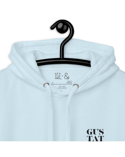 Anchor and Crew Blue Sky Gustatory Amsterdam Coffee Scene Cotton Blend Embroidered Hoodie
