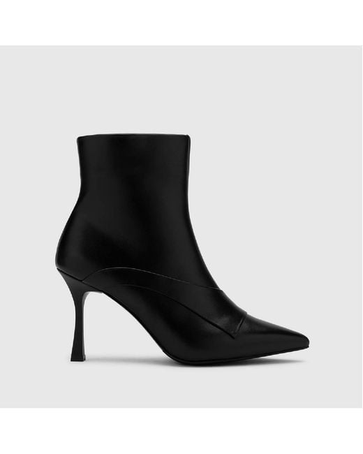 Ilvi Black Antti Leather Heeled Boot