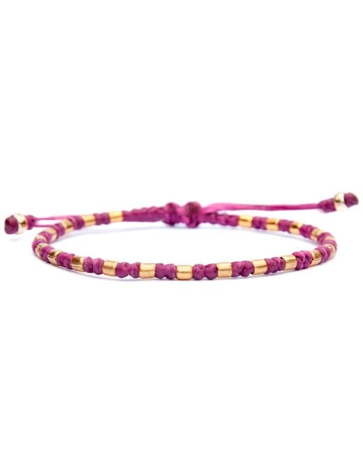 Harbour Uk Pink Oxford Vermeil Rope Bracelet