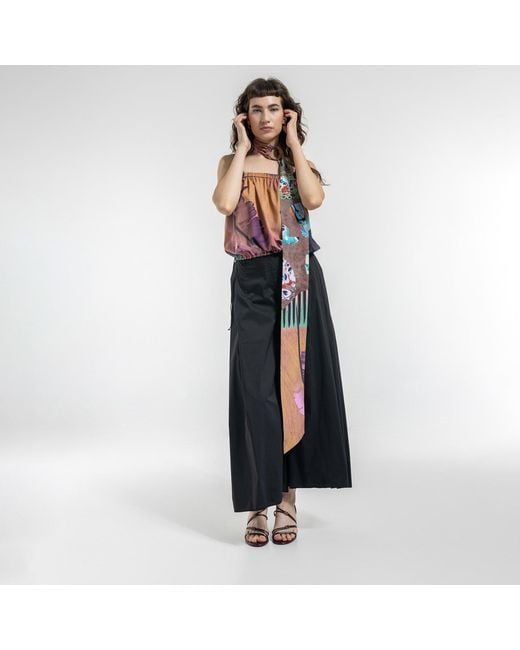 ARTISTA Blue Turn Wide Leg Pants