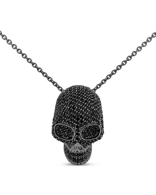 SALLY SKOUFIS Black Life Necklace With Made Diamonds