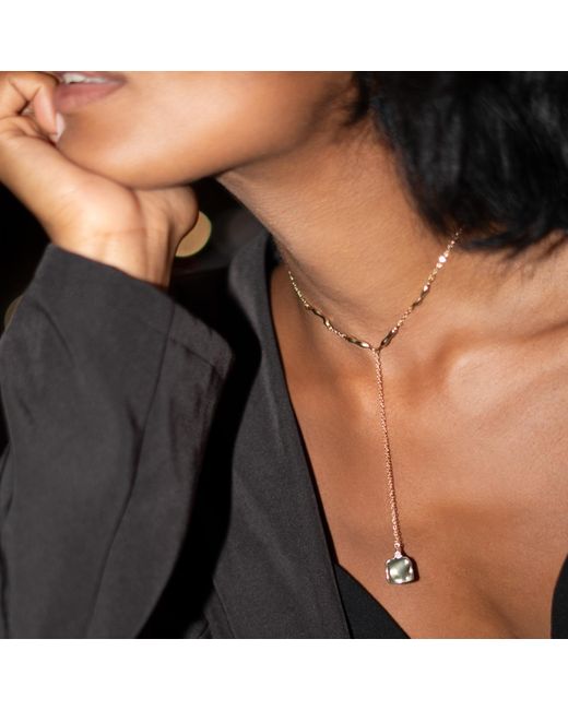 Studio Baloge Metallic Suspendue Necklace – Long
