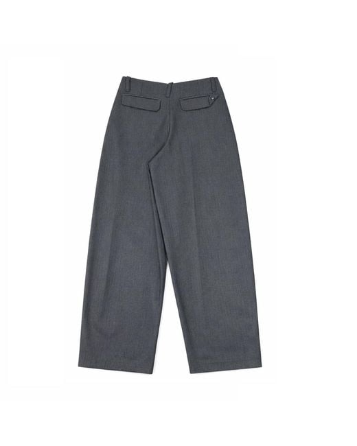 Win Out Blue Unconventional Suit Trousers for men