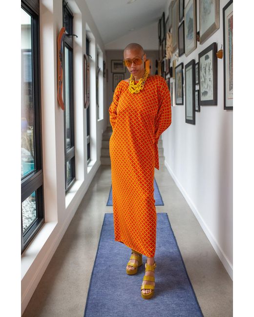 Jennafer Grace Orange Capri Caftan
