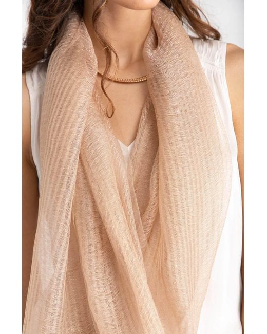 Saachi Pink Sheer Social Wrap Scarf